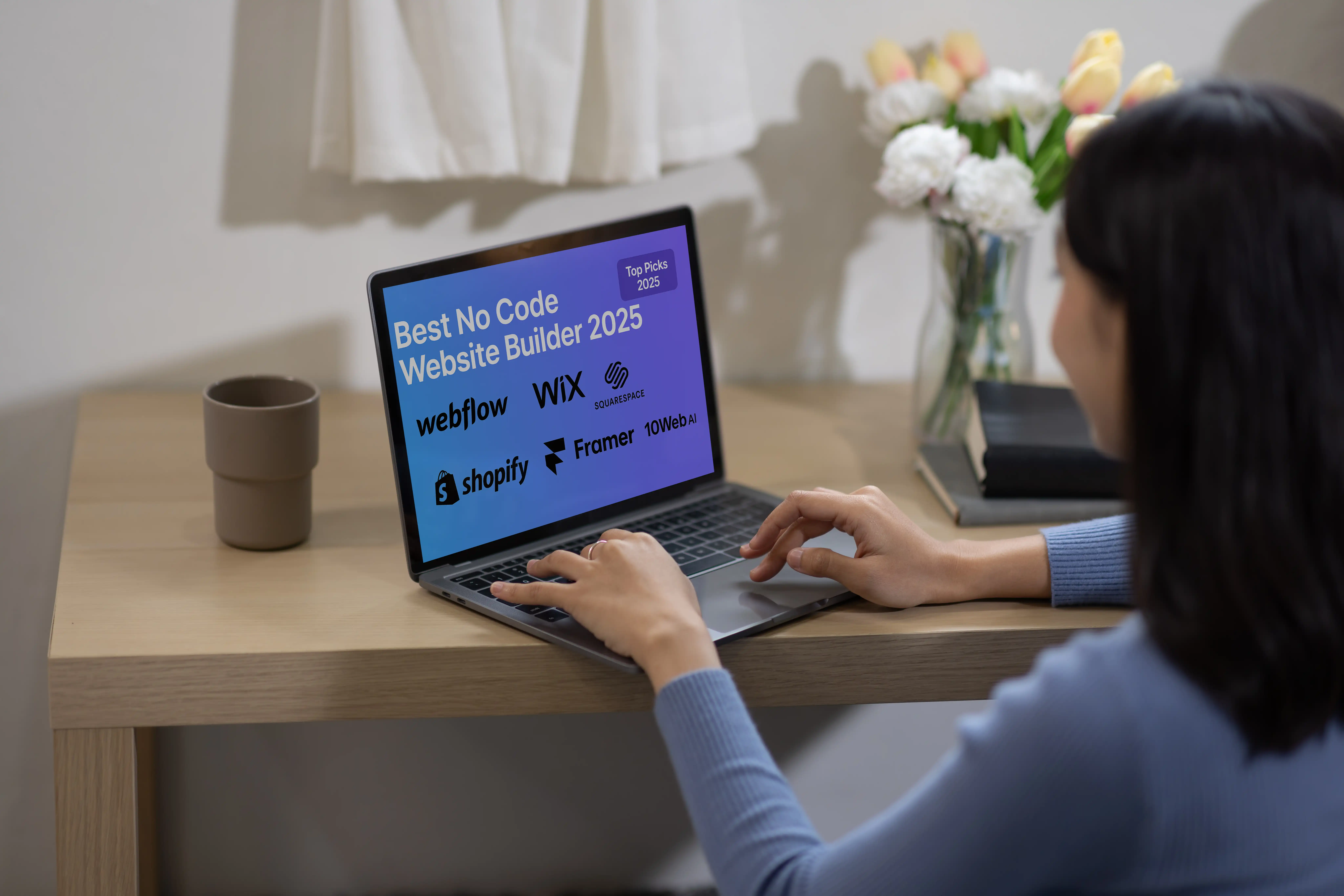 Best no code website builder 2025 comparison Webflow Wix Squarespace Shopify